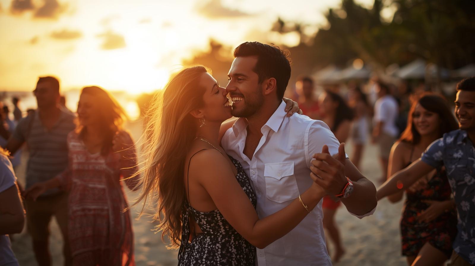 bachata dance on the beach many happy couple (2)